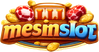 Logo mesinslot berwarna hangat